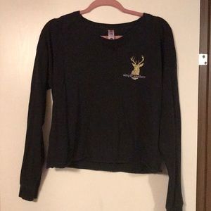Simply Southern long sleeve Black crop top